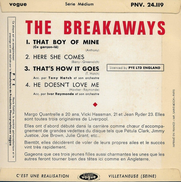 The Breakaways : That Boy Of Mine (7", EP)