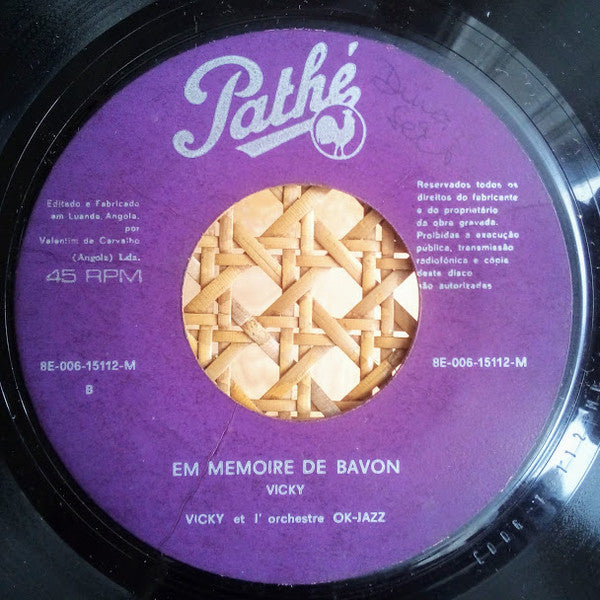 Vicky* Et L' Orchestre OK-Jazz* : Ngai Naboyaki Yo Te / En Mémoire De Bavon (7", Single)