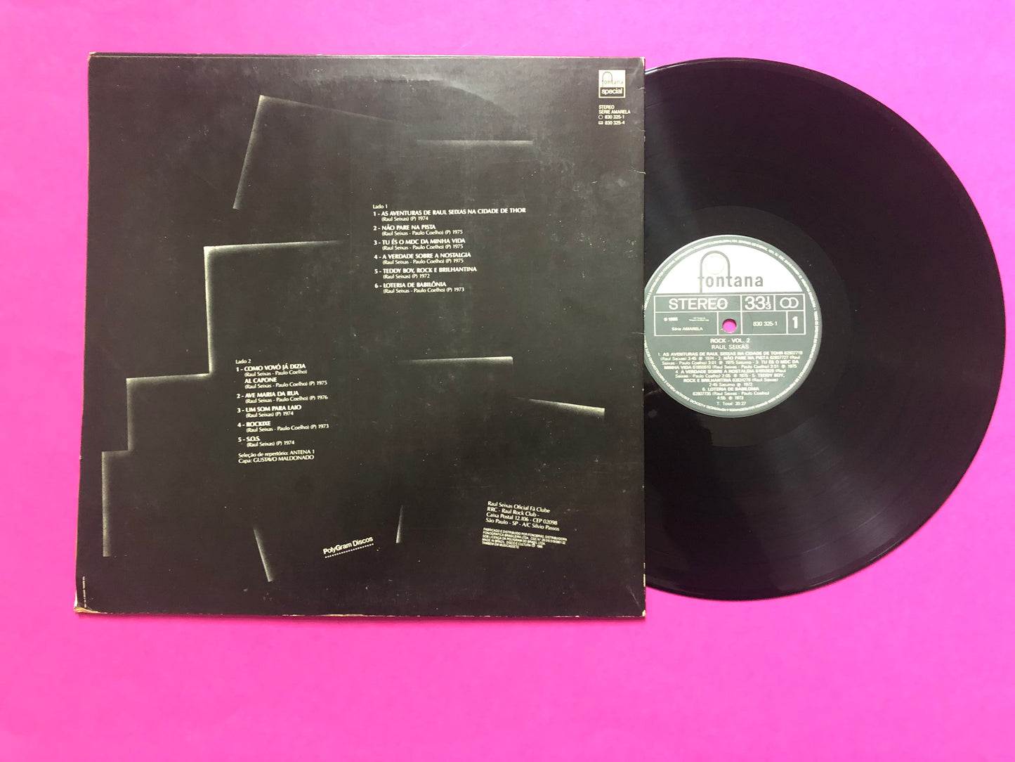 Raul Seixas : Rock Vol. 2 (LP,Compilation,Stereo)
