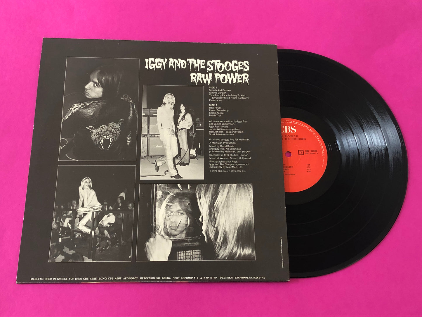 The Stooges : Raw Power (LP, Album)
