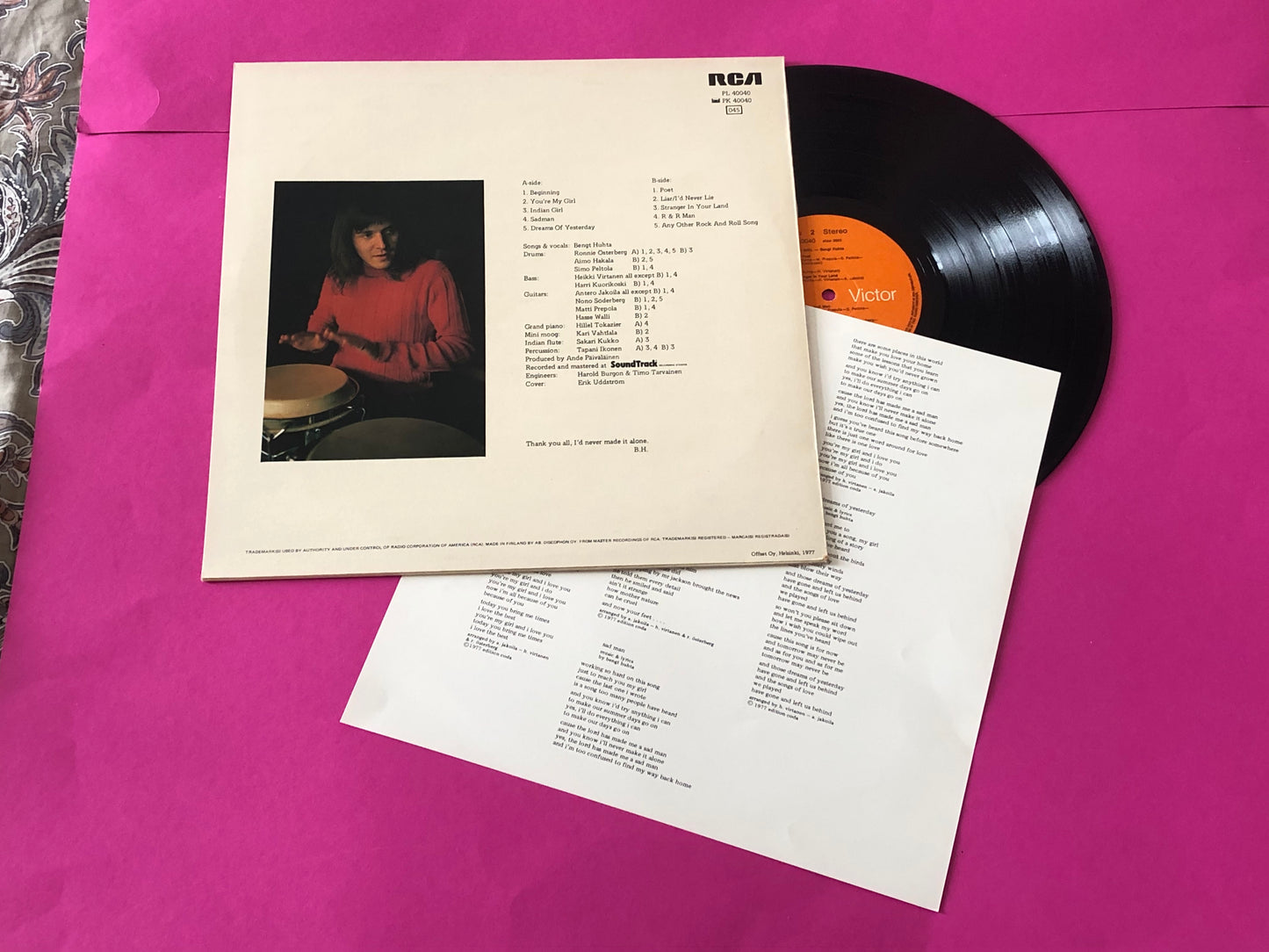 Bengt Huhta : Indian Girl (LP)