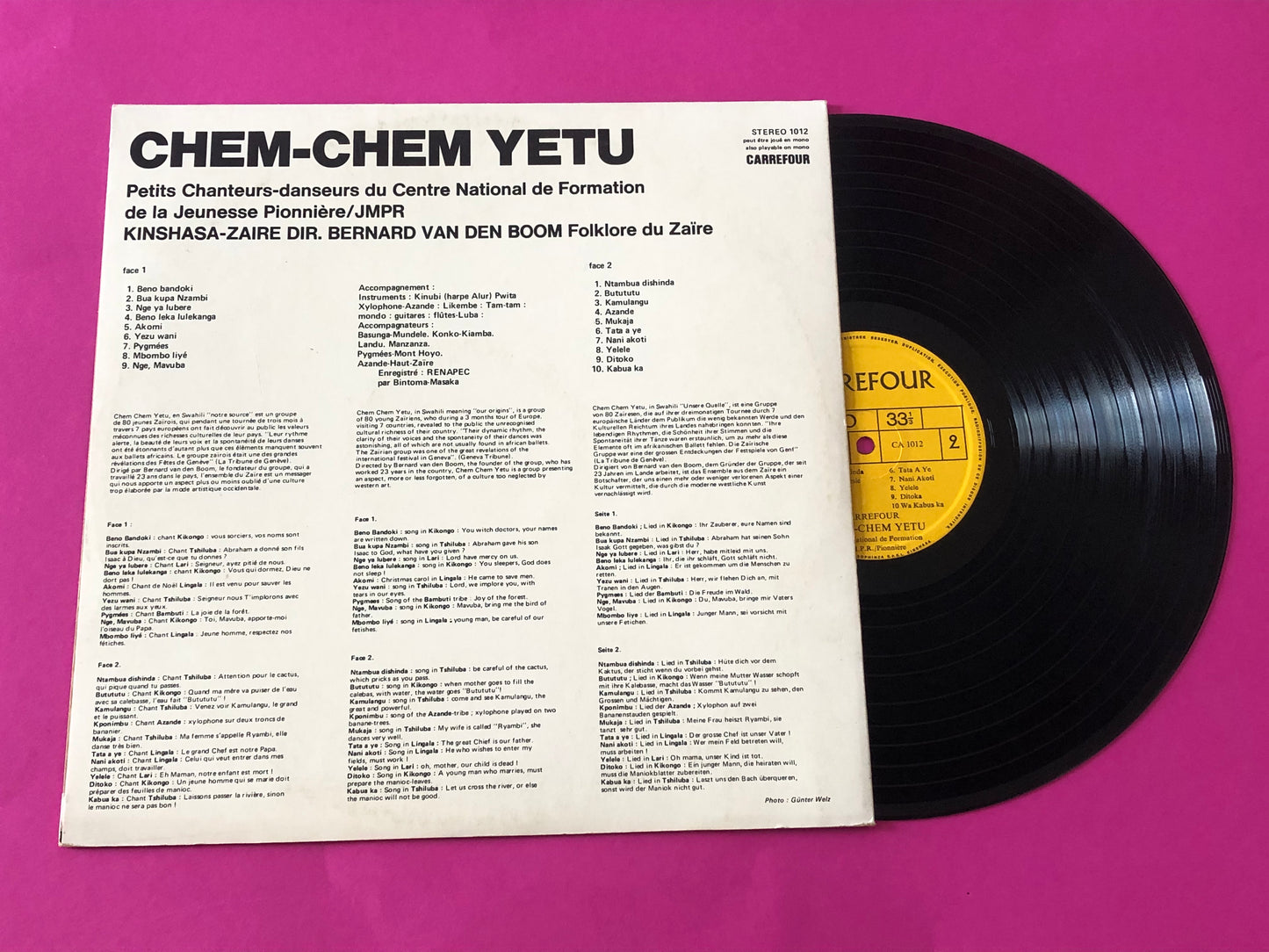 Chem Chem Yetu De Kinshasa : Zaire (LP, Album)