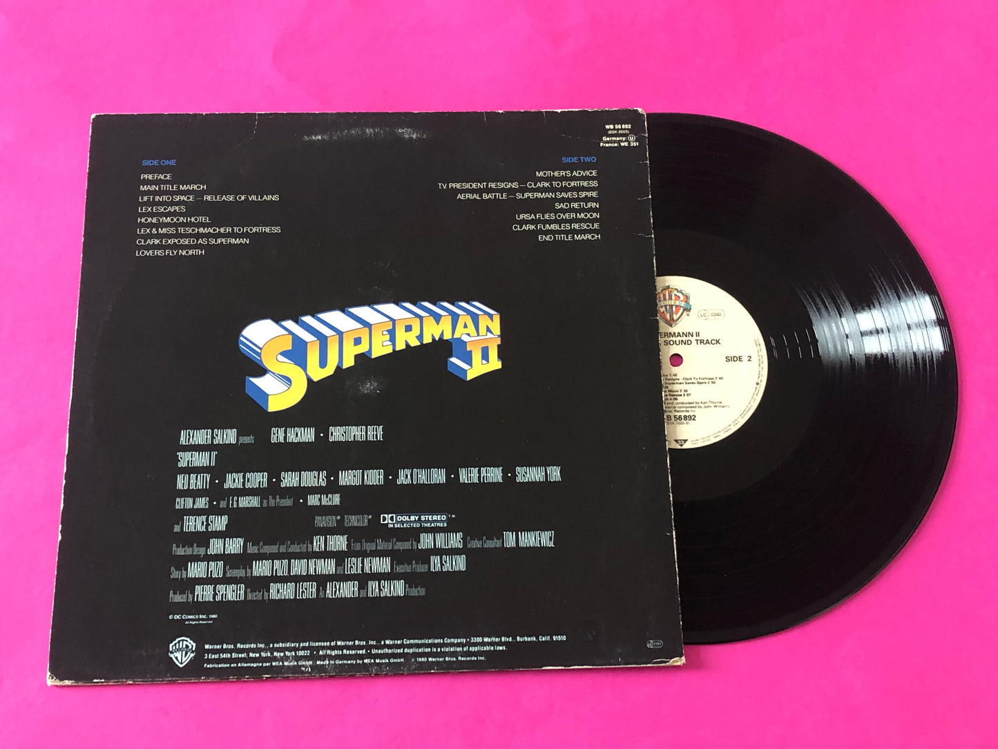 Ken Thorne, John Williams (4) : Superman II (Original Sound Track) (LP, Album)