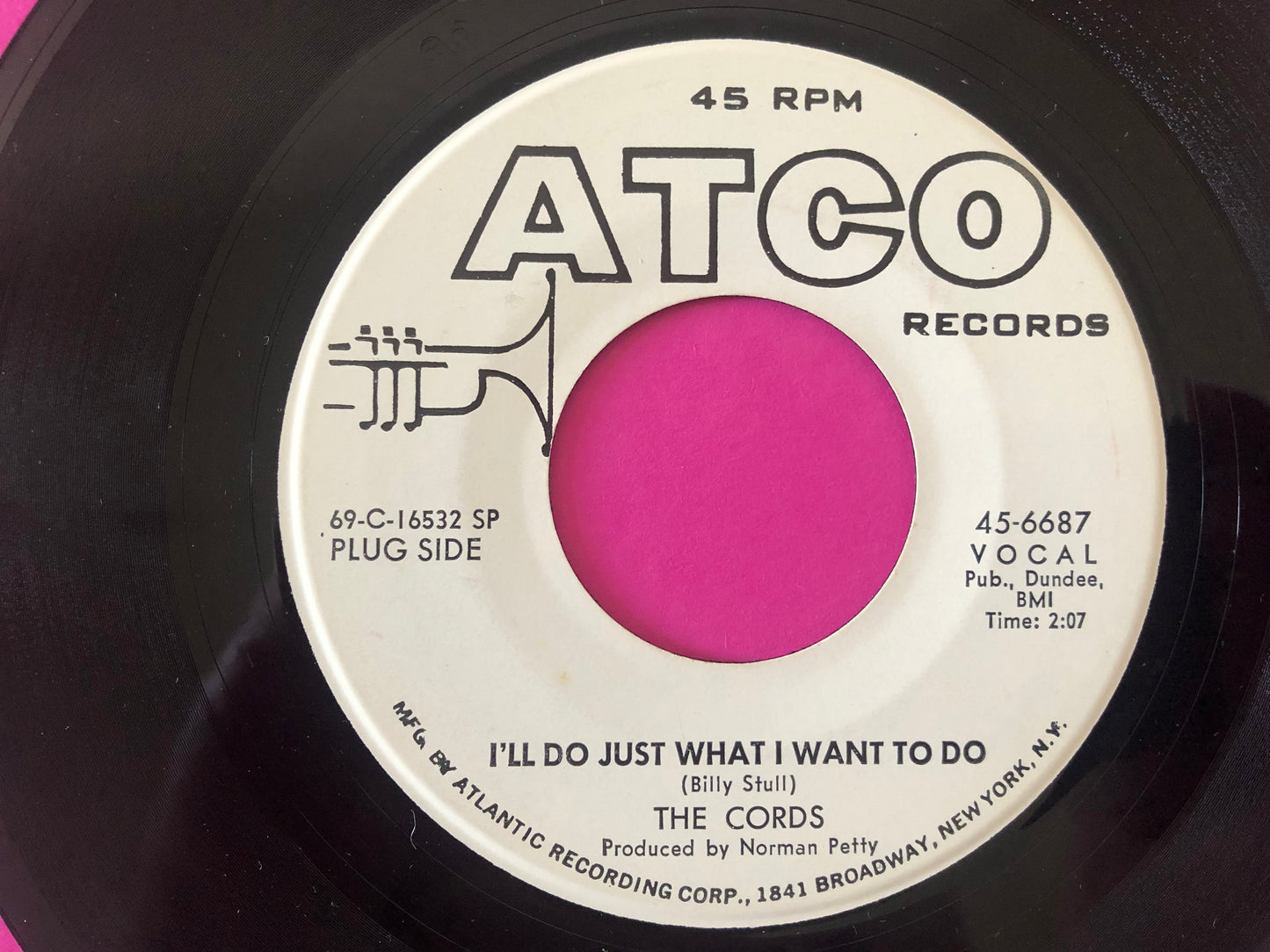The Cords (3) : Ain't That Love / I'll Do Just What I Want To Do (7", Promo, Spe)
