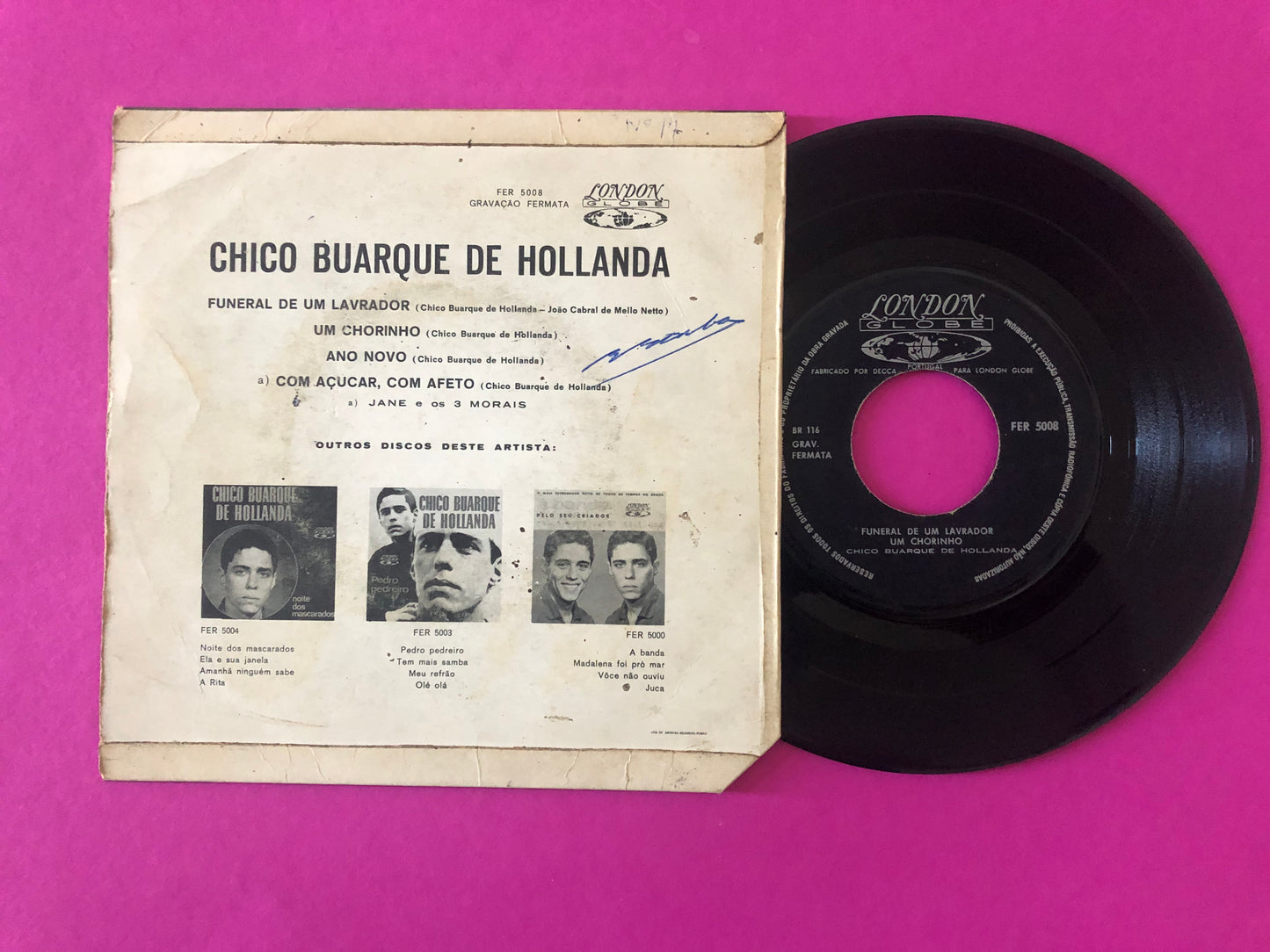 Chico Buarque De Hollanda : Funeral De Um Lavrador (7", EP)