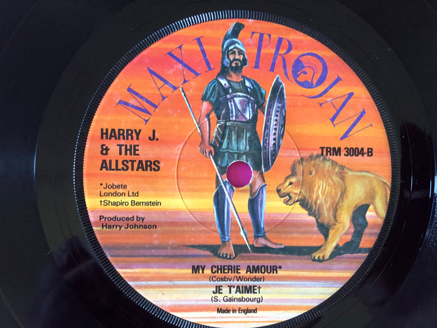 Harry J. All Stars : Liquidator / My Cherie Amour / Je T'Aime (7", Maxi, Promo, RE, Lio)