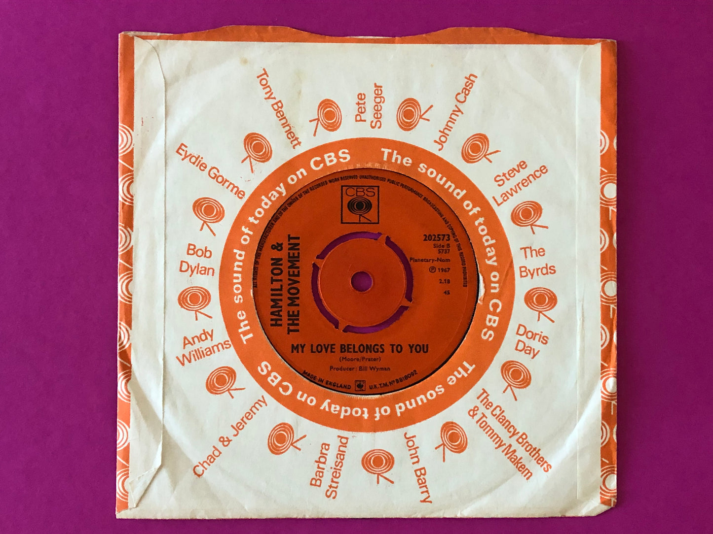 Hamilton & The Movement : I'm Not The Marrying Kind (7", Single)