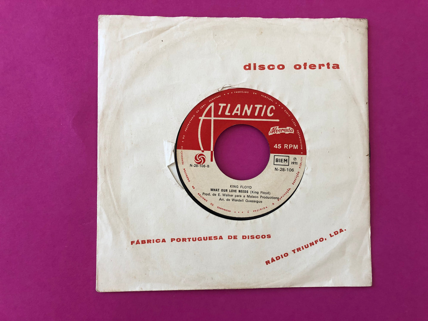 King Floyd : What Our Love Needs / Groove Me (7", Single, Mono)