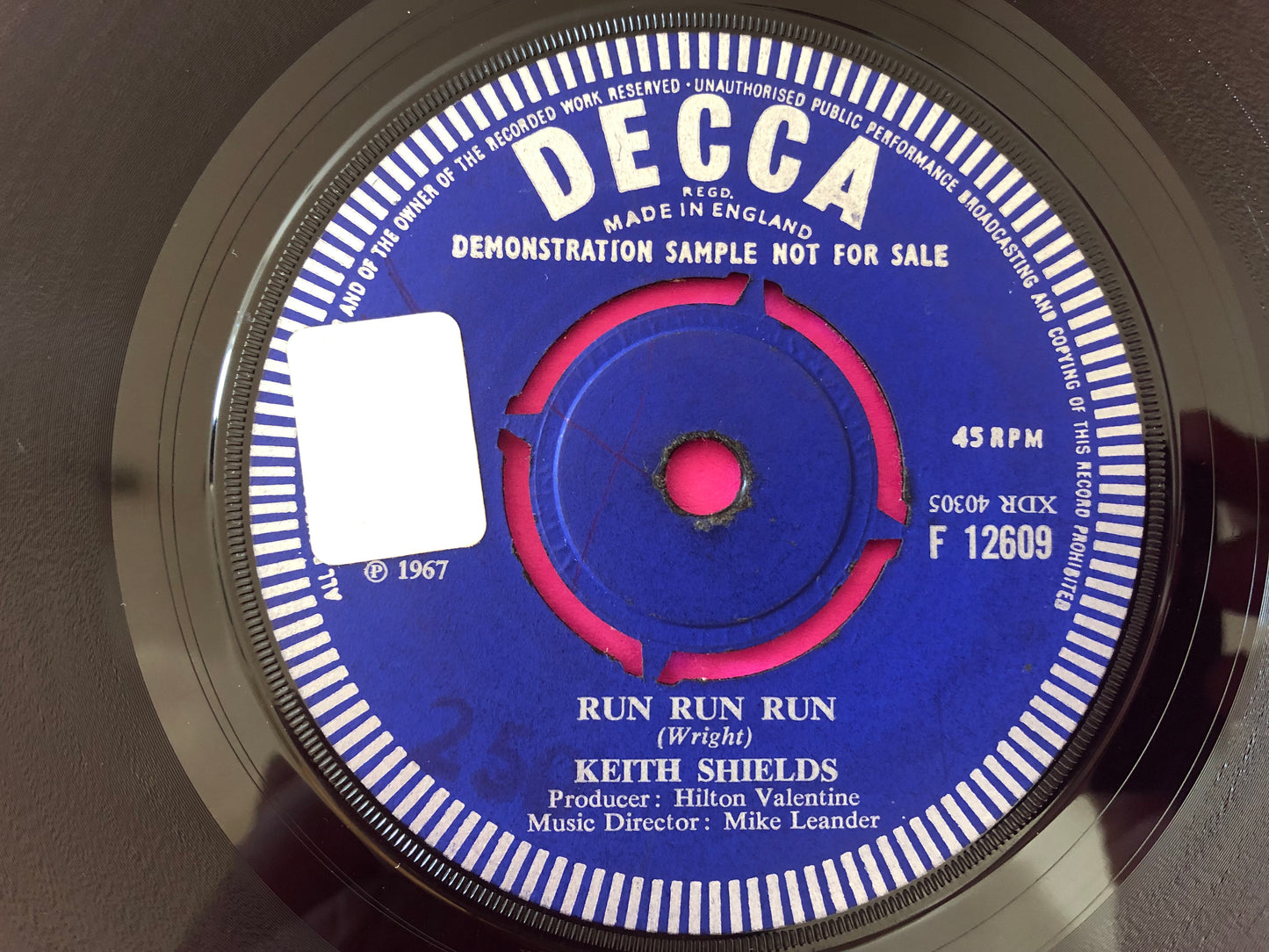 Keith Shields : The Wonder Of You (7", Single, Promo)