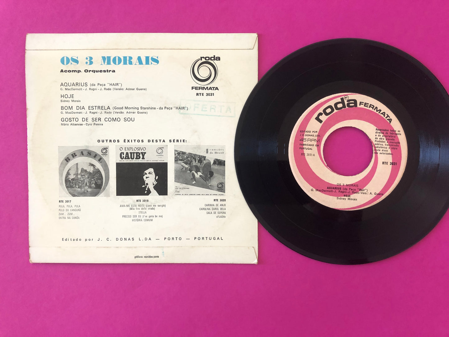 Os 3 Morais : Aquarius (7", EP)