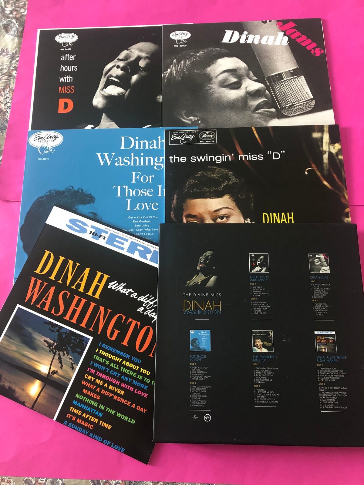 Dinah Washington : The Divine Miss Dinah Washington (Box, Comp + LP, Album, RE + LP, Album, RE + LP, Al)