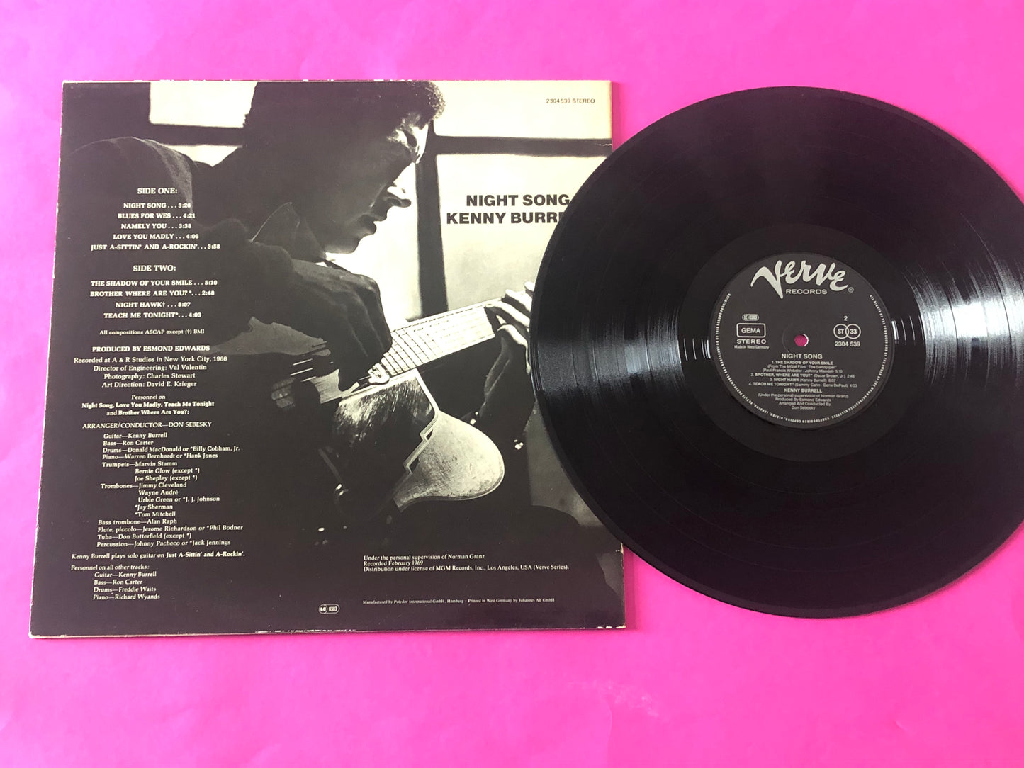 Kenny Burrell : Night Song (LP, Album, RE)