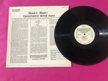 Load image into Gallery viewer, Thelonious Monk Septet : Monk's Music (LP, Album, Mono, RE)