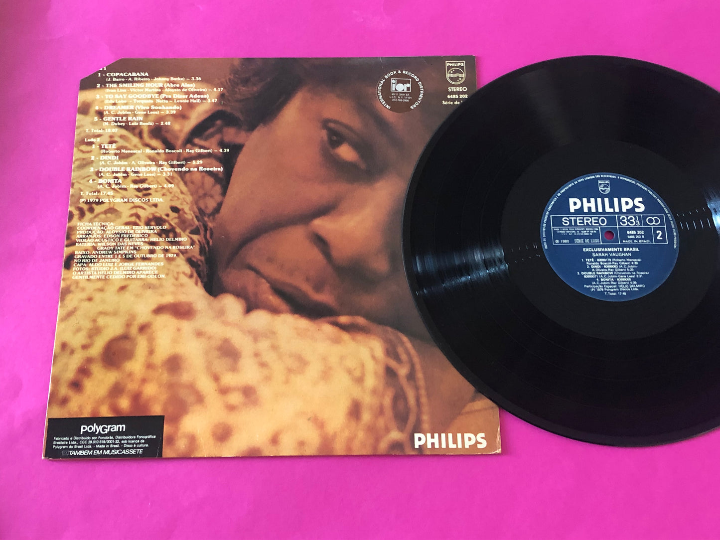 Sarah Vaughan : Exclusivamente Brasil (LP, Album)