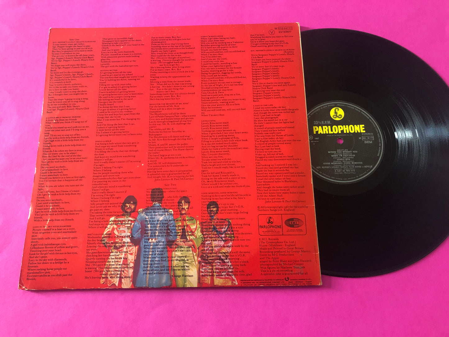 Beatles, The : Sgt. Pepper's Lonely Hearts Club Band (LP,Album,Reissue,Stereo)