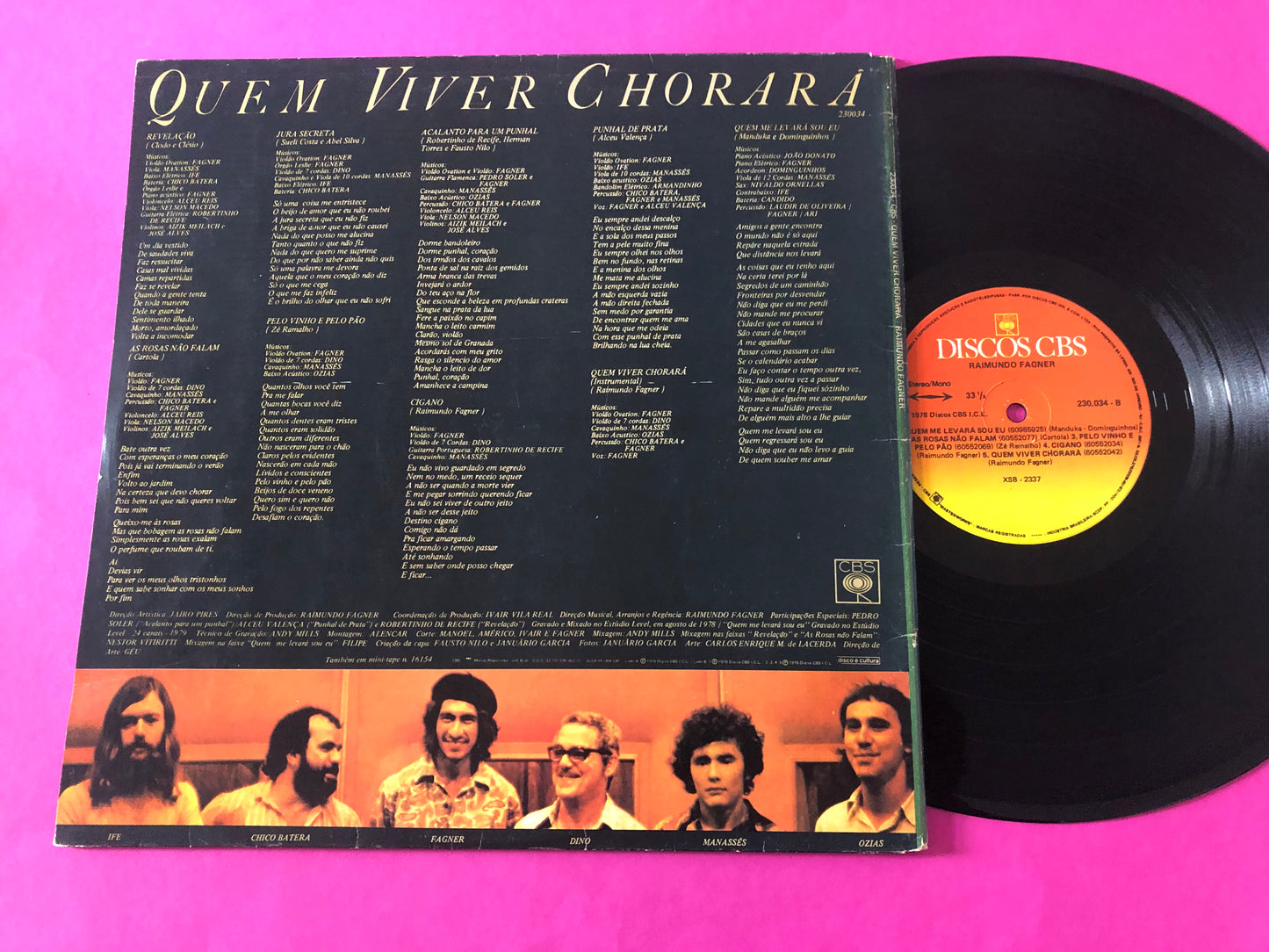 Raimundo Fagner : Quem Viver Chorará (LP, Album, RE, Gat)