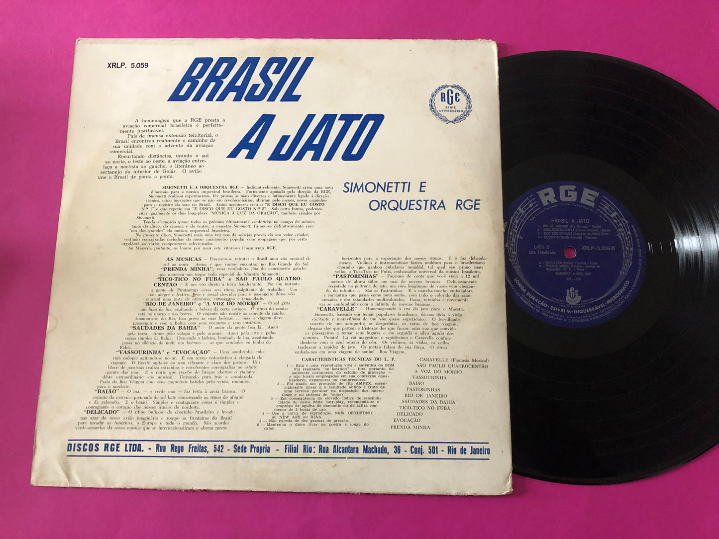 Enrico Simonetti E Orquestra RGE : Brasil A Jato (LP, Album)