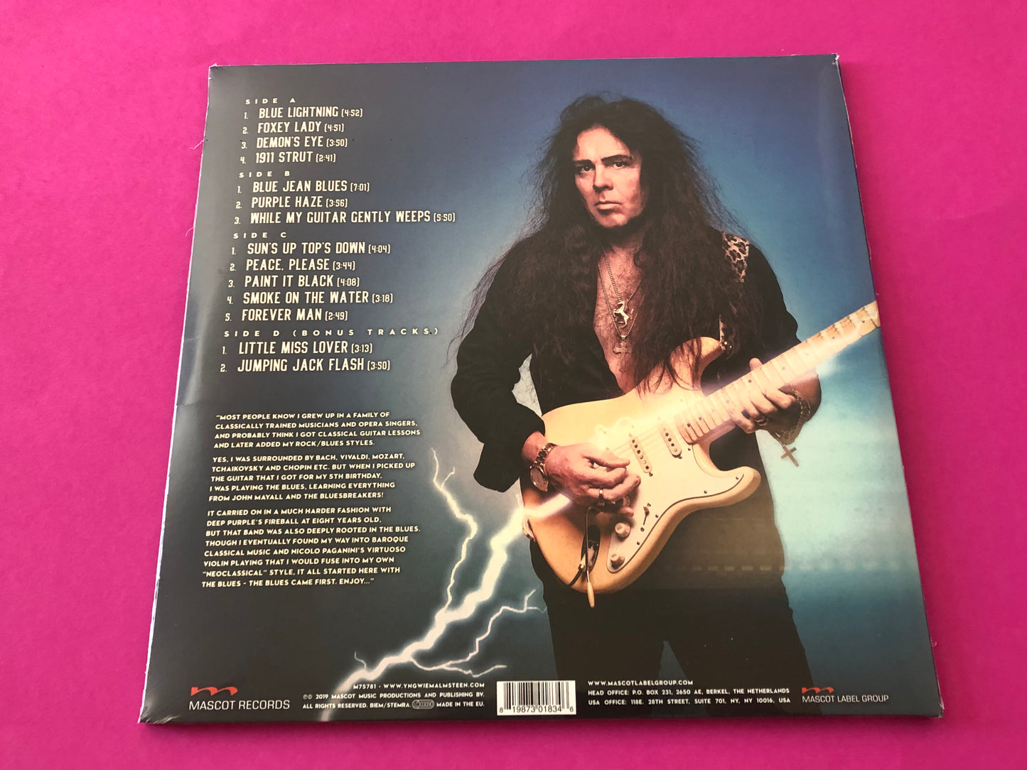 Yngwie Malmsteen : Blue Lightning (LP,Album,Limited Edition)