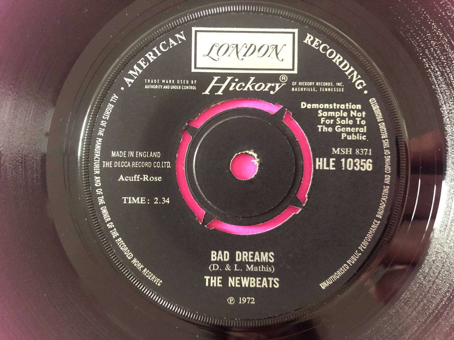 The Newbeats : Thou Shalt Not Steal (7", Promo)