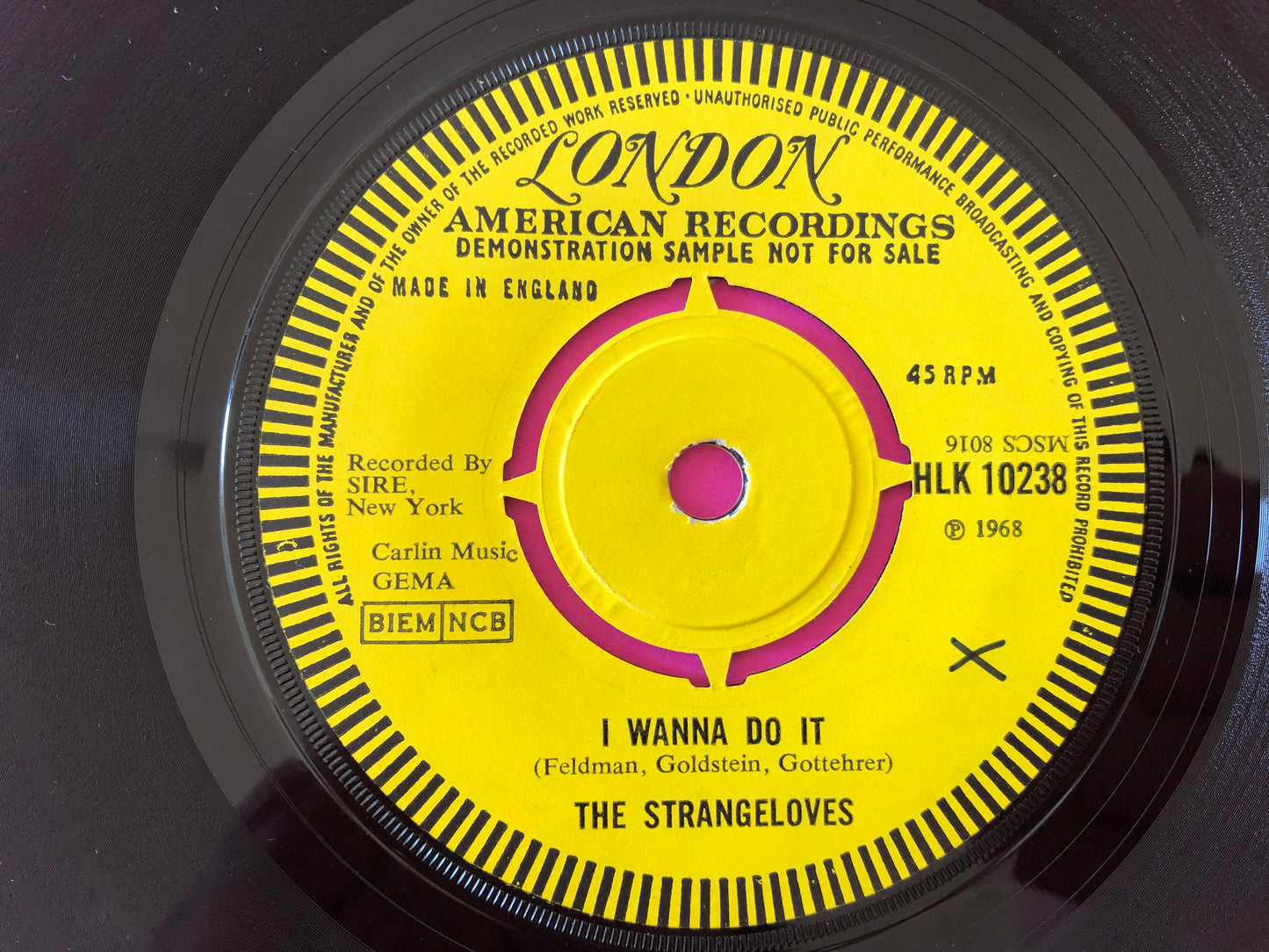 The Strangeloves : Honey Do / I Wanna Do It (7", Single, Promo)