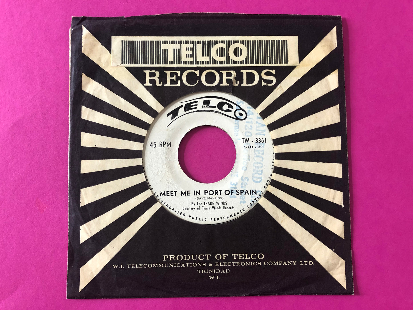 The Trade Winds (2) : Meet Me In Port Of Spain / Tobago (7")