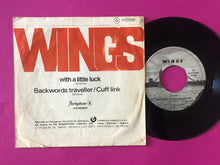 Charger l'image dans la galerie, Wings (2) : With A Little Luck (7", Single)
