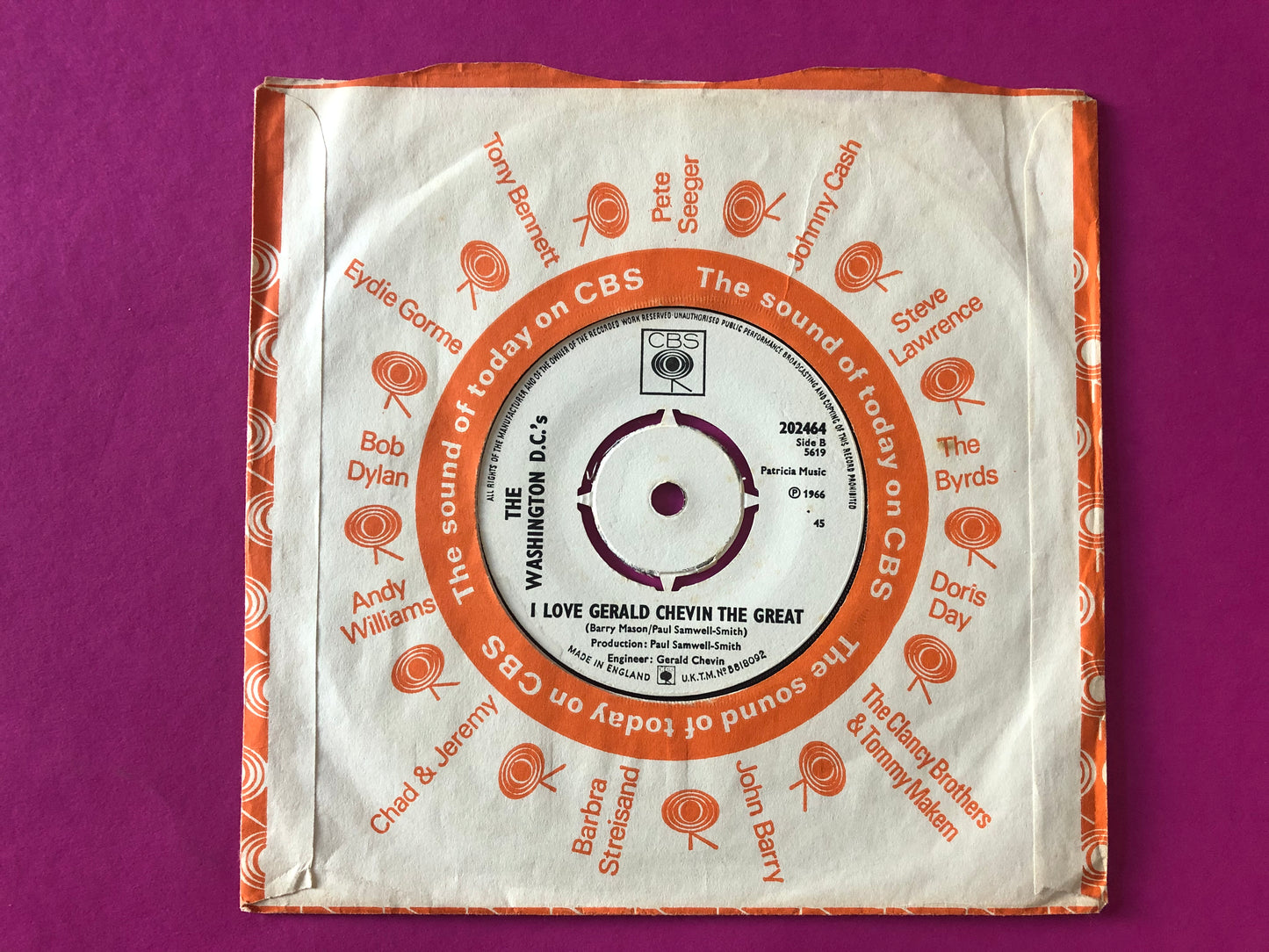 The Washington DC's : Seek And Find (7", Single, Promo)