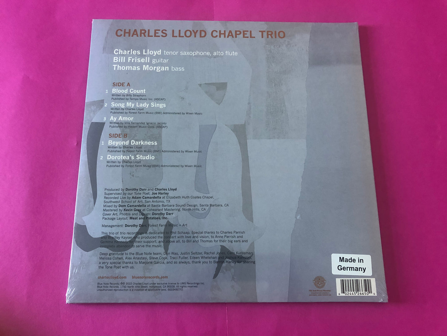 Charles Lloyd : Trios: Chapel (LP,Album,Stereo)
