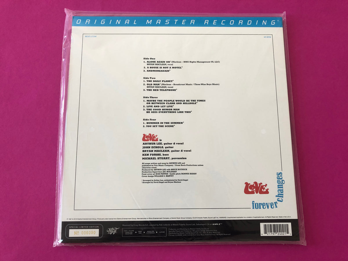 Love : Forever Changes (12",45 RPM,Album,Limited Edition,Numbered,Reissue,Remastered,Special Edition,Ste)