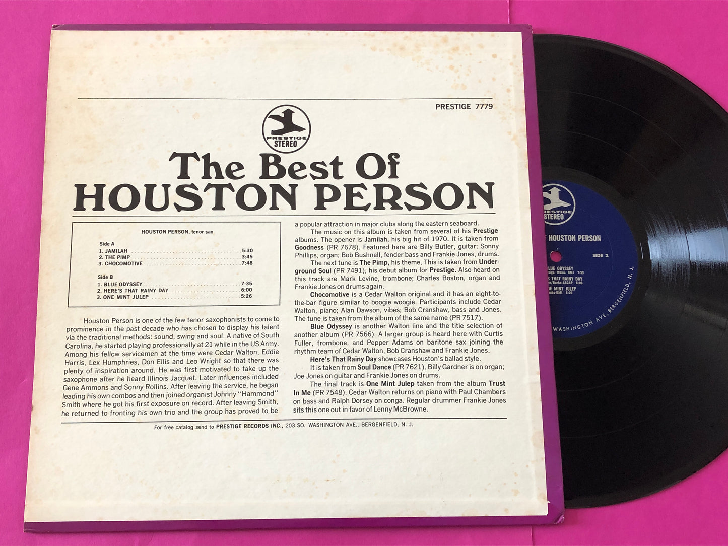 Houston Person : The Best Of Houston Person (LP,Album,Compilation,Stereo)