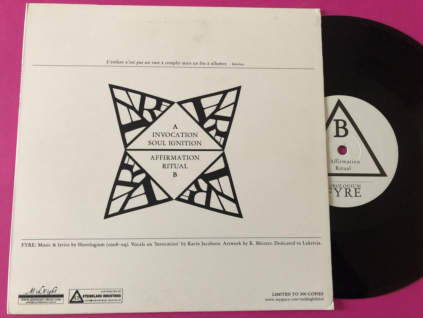 Horologium : Fyre (10", EP, Ltd)