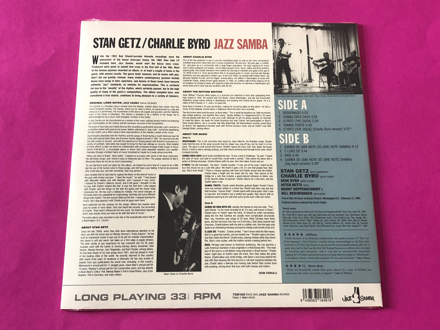 Stan Getz / Charlie Byrd : Jazz Samba (LP, Album, Ltd)