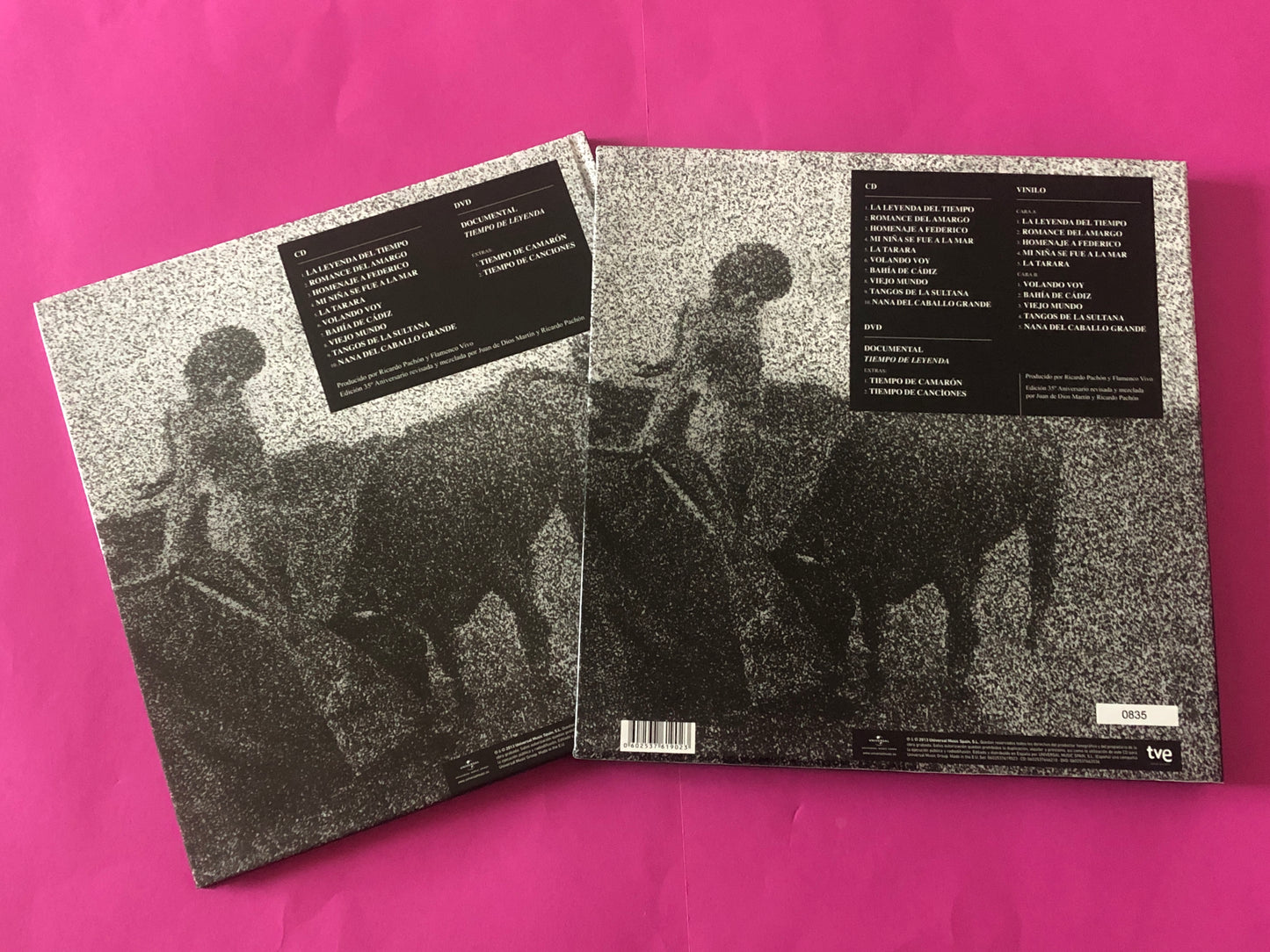 El Camarón De La Isla : La Leyenda Del Tiempo (LP, Album, Whi + CD, Album + DVD-V + Box, Ltd, Num)