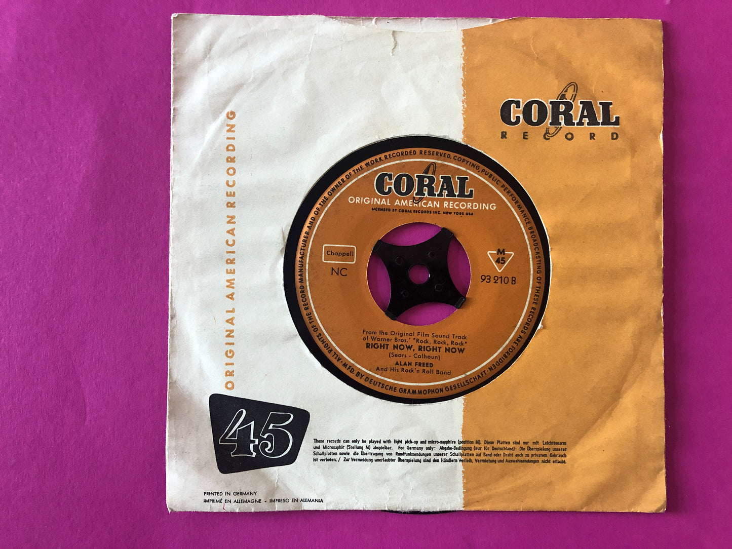 Alan Freed & His Rock 'n' Roll Band : Rock 'N Roll Boogie (7", Single, Mono)