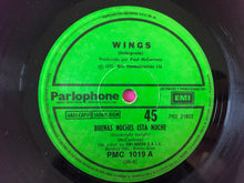 Load image into Gallery viewer, Wings (2) : Buenas Noches Esta Noche = Goodnight Tonight (7", Single)