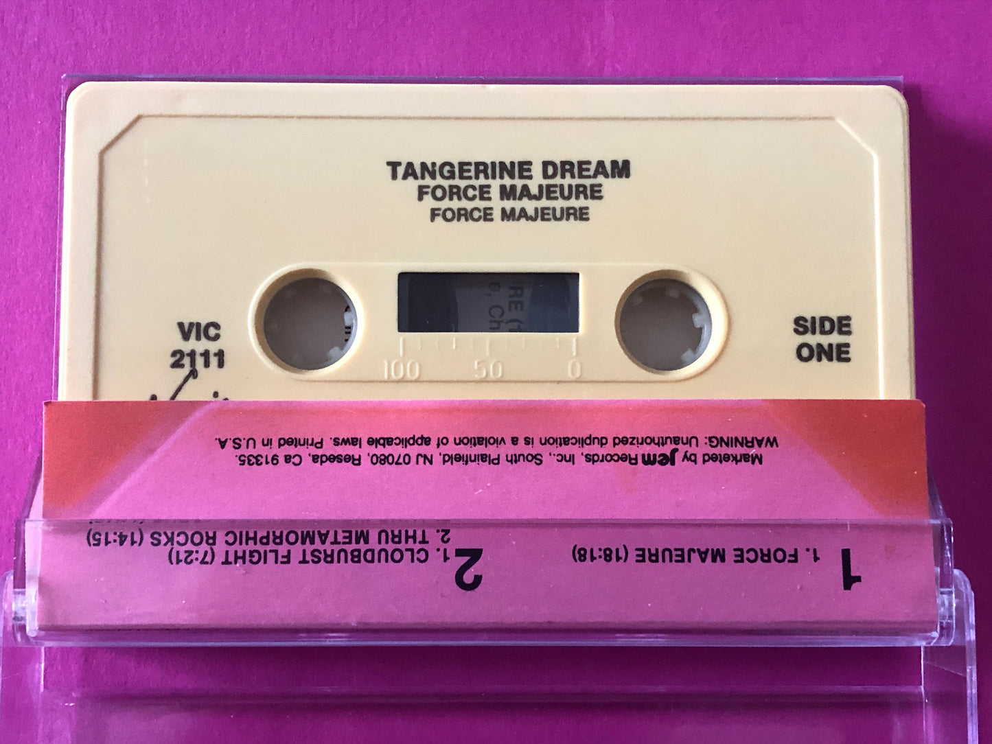 Tangerine Dream : Force Majeure (Cass, Album, RE)