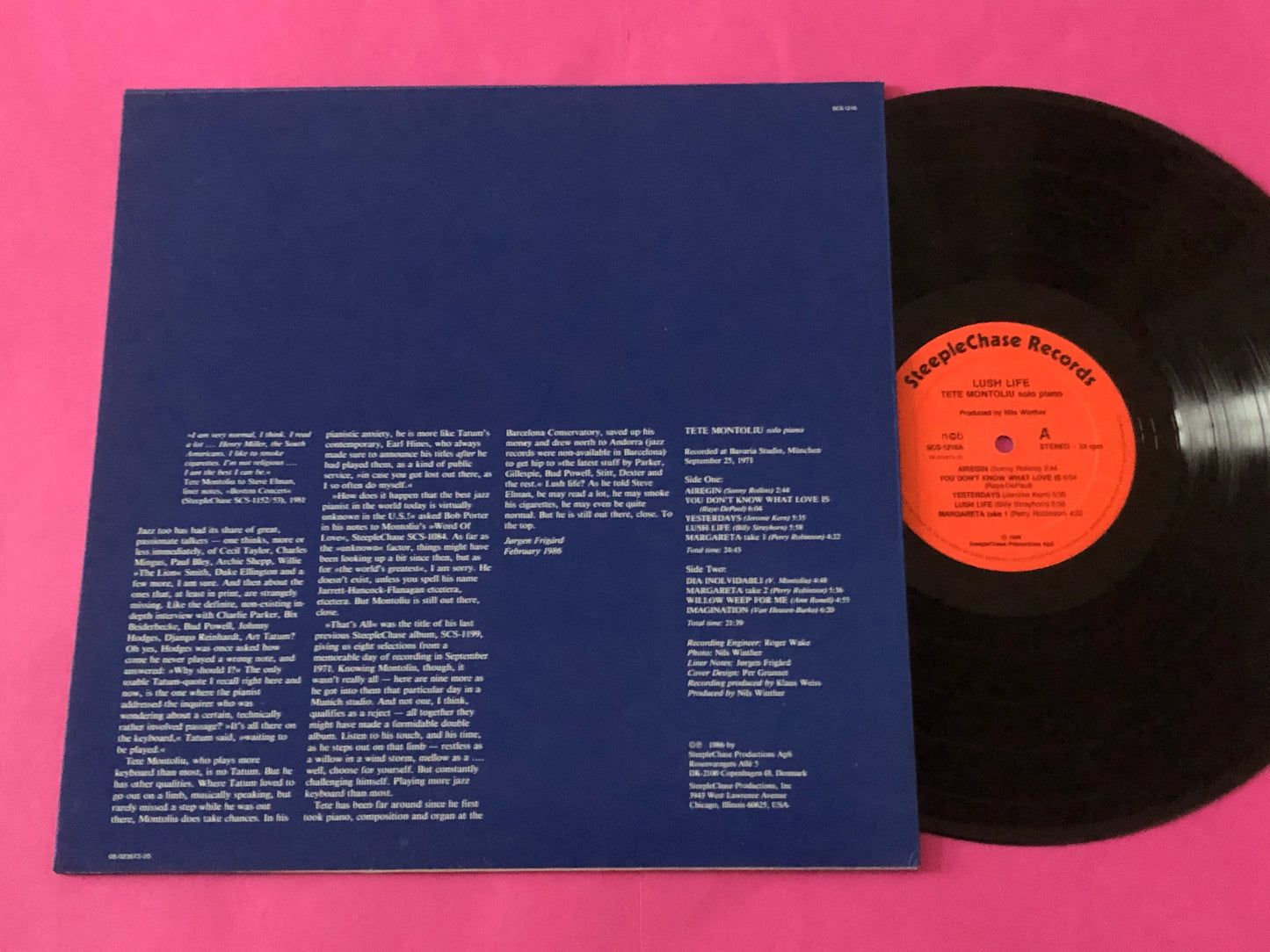 Tete Montoliu : Lush Life (LP,Album)