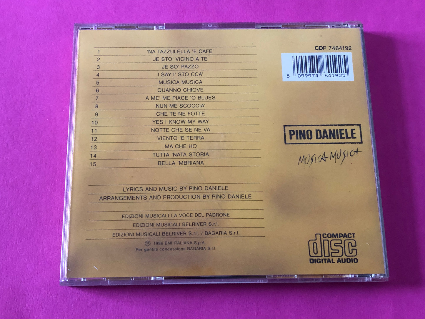 Pino Daniele : Musica Musica (Compilation)