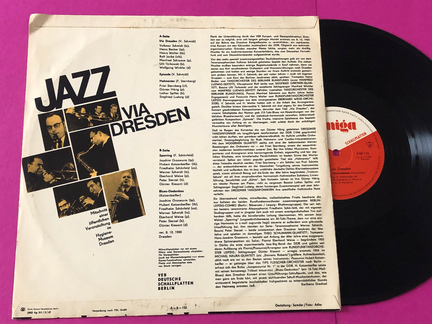 Various : Jazz Via Dresden (LP,Mono)