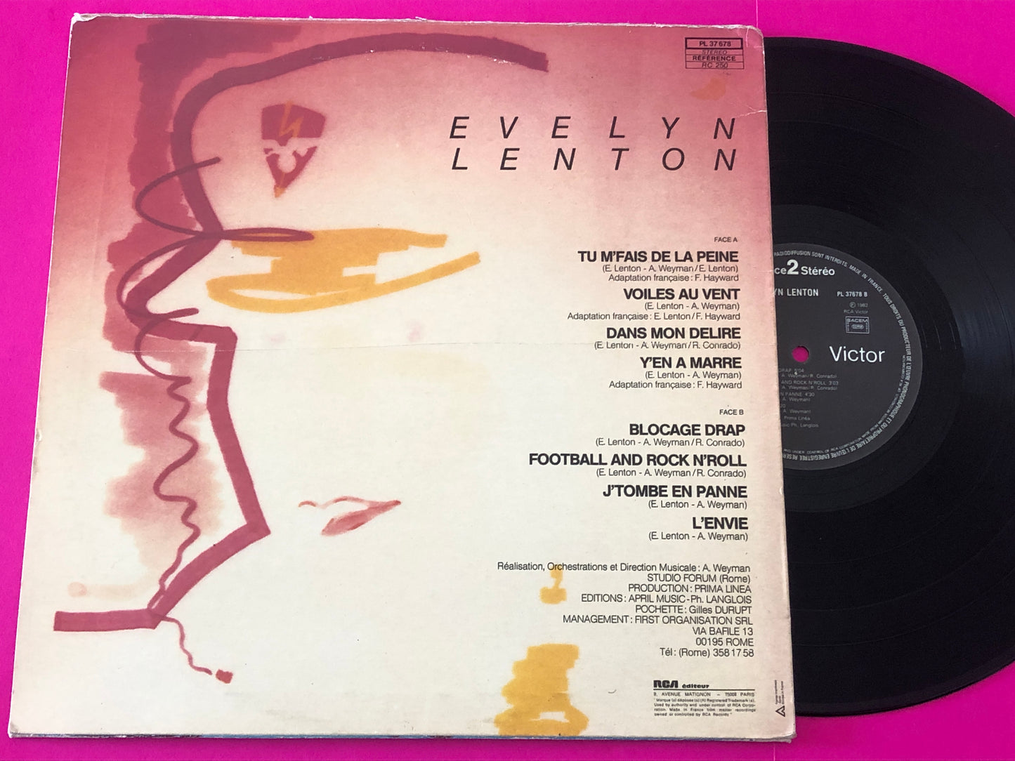 Evelyne Lenton : Dans Mon Delire (LP, Album)