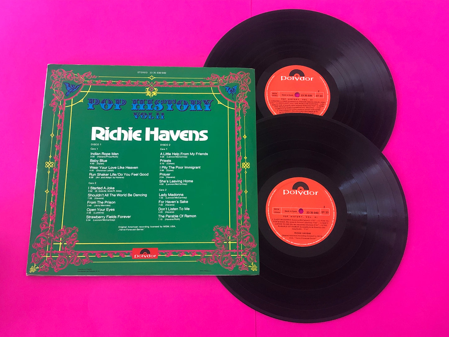 Richie Havens : Pop History Vol. 11 (2xLP, Comp)