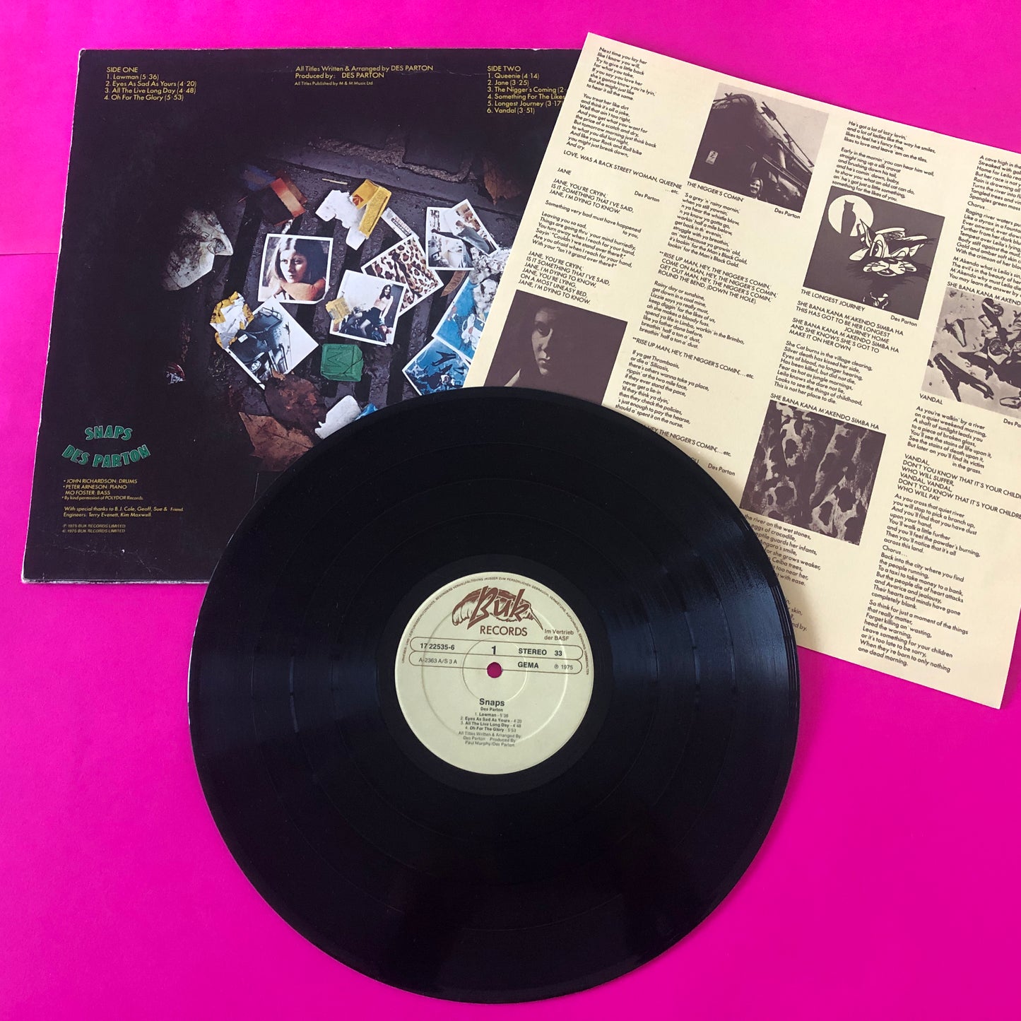 Des Parton : Snaps (LP)