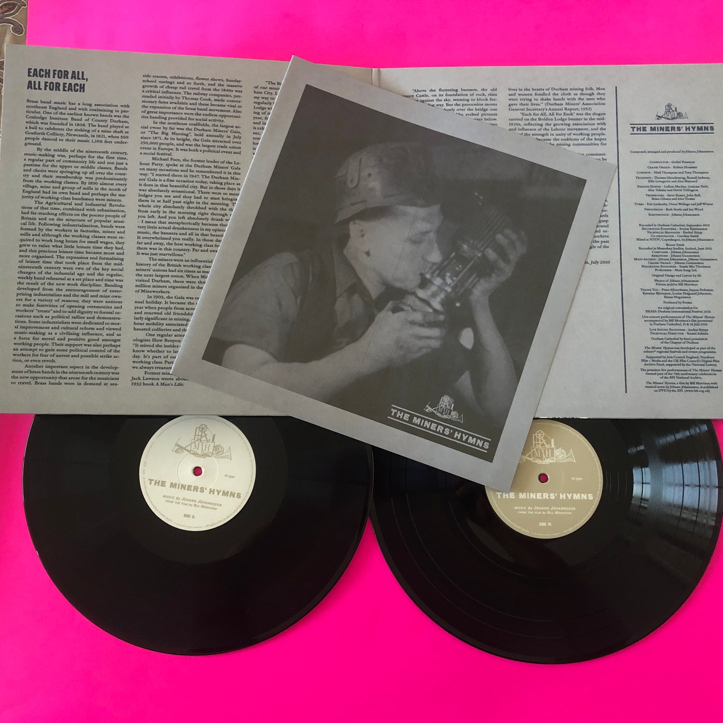 Jóhann Jóhannsson : The Miners' Hymns (2xLP, Album, RE, 180)