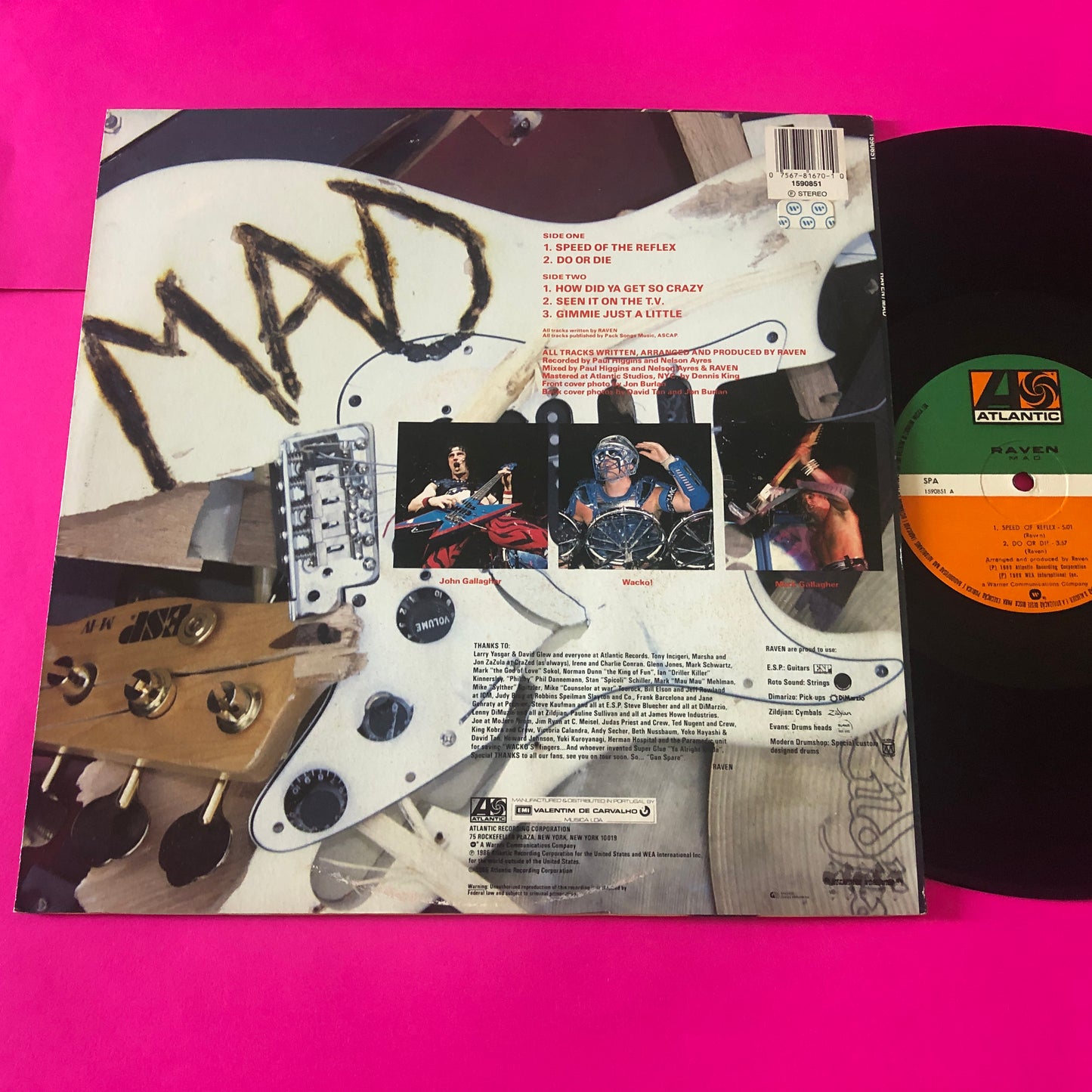 Raven (6) : Mad (12", MiniAlbum)