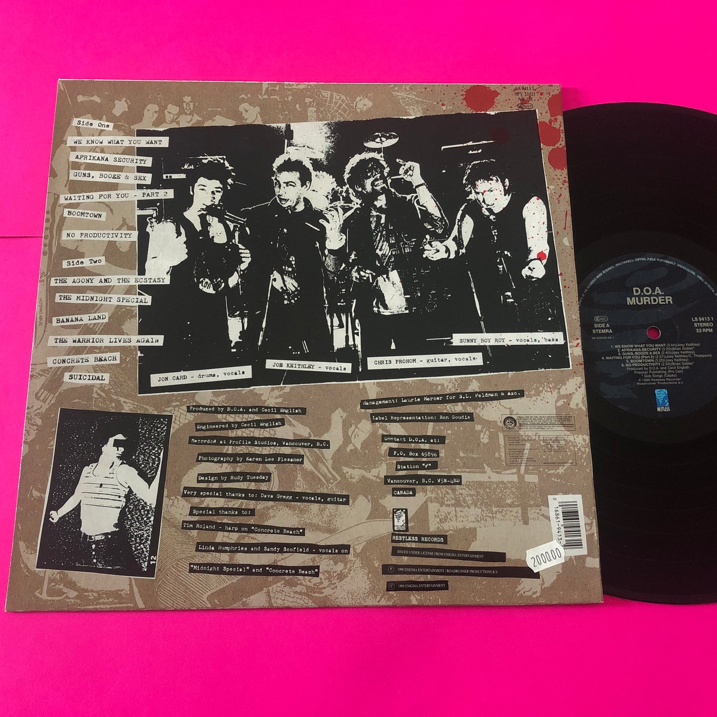 D.O.A. (2) : Murder. (LP, Album)