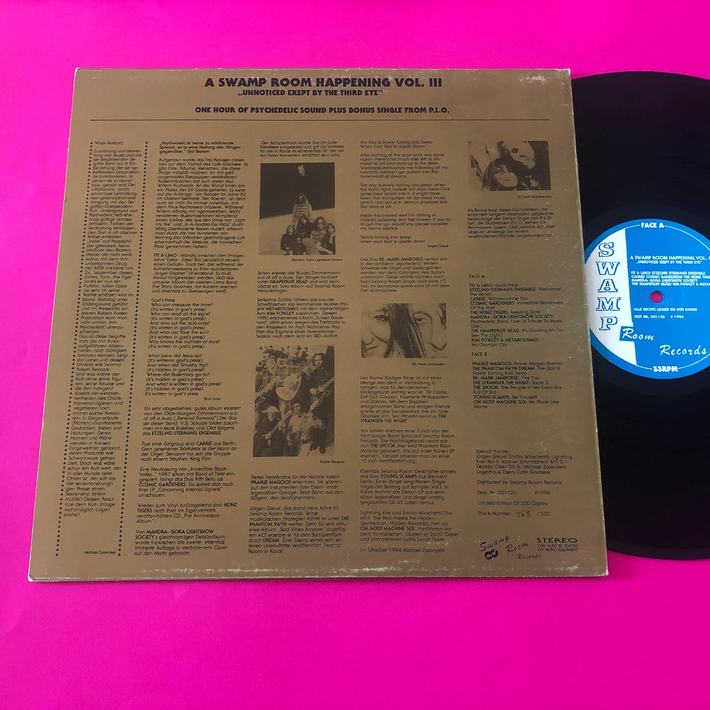 Various : A Swamp Room Happening Vol. III - "Unnoticed Exept By The Third Eye" (LP, Comp, Ltd)