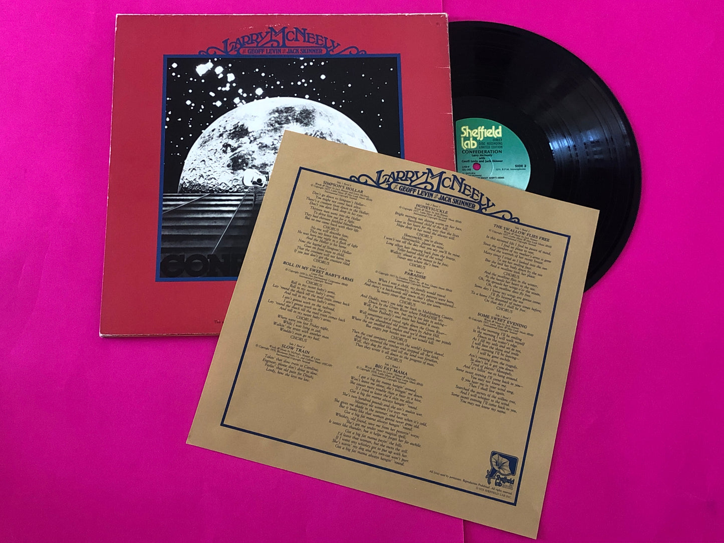 Larry McNeely With Geoff Levin And Jack Skinner (2) : Confederation (LP, Album, Ltd, Dir)