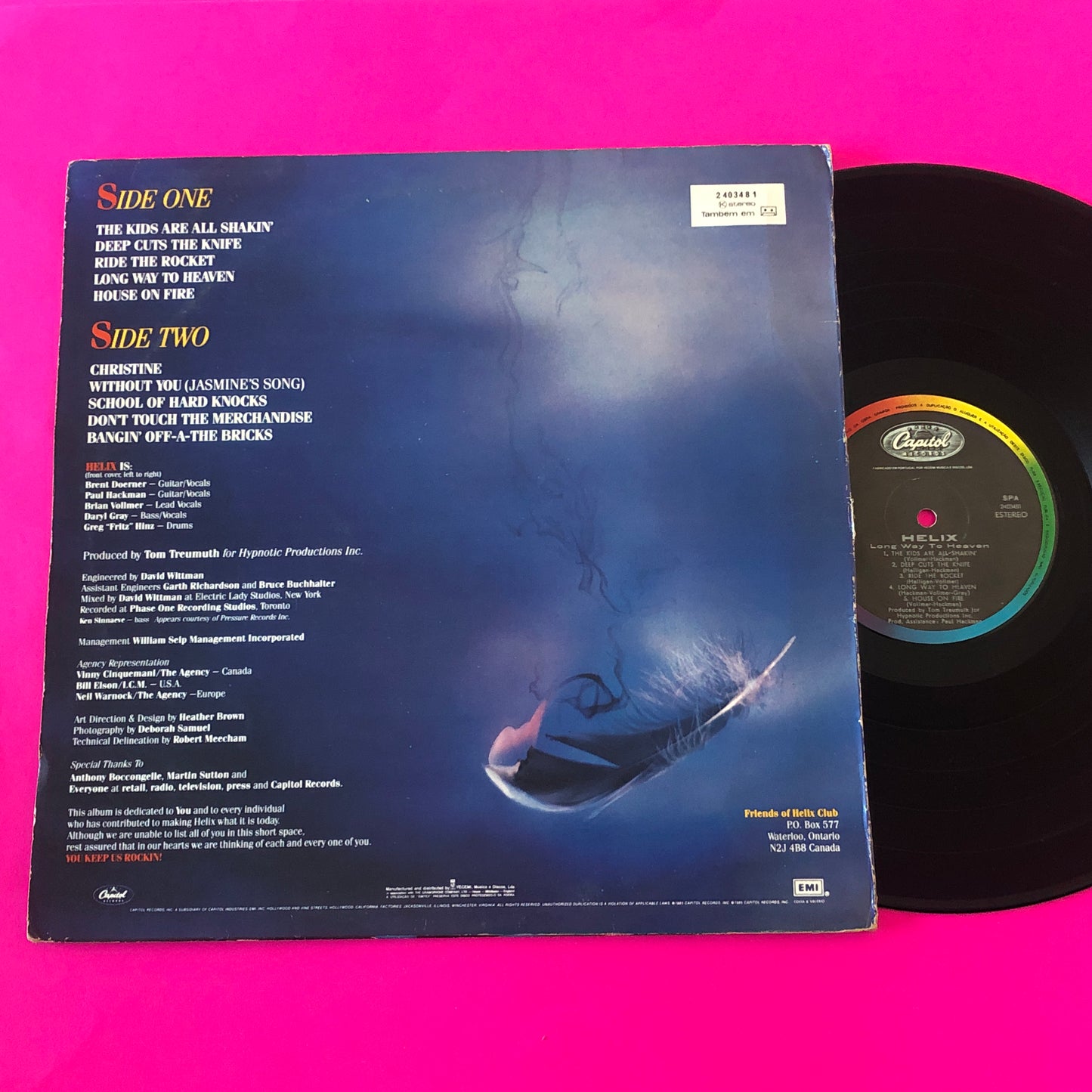 Helix (3) : Long Way To Heaven (LP, Album)