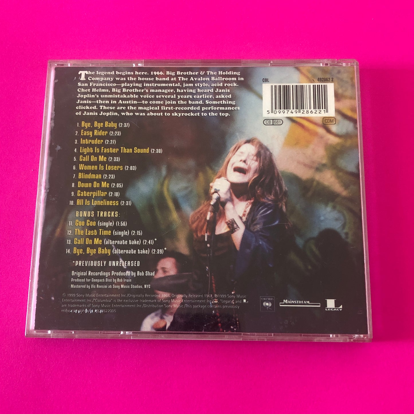 Big Brother & The Holding Company Featuring Janis Joplin : Big Brother & The Holding Company (CD, Album, RE, RM)