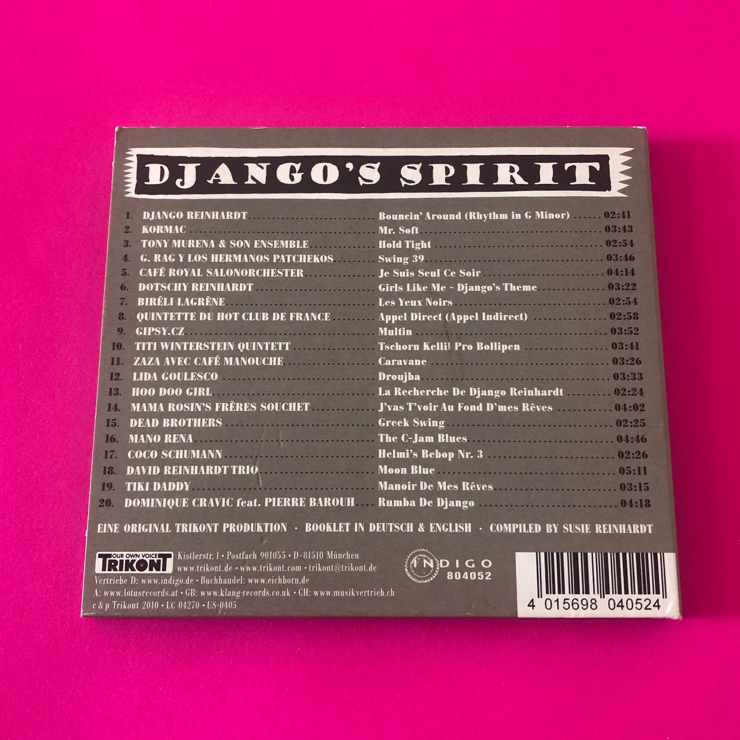 Various : Django's Spirit - A Tribute To Django Reinhardt (CD, Comp)